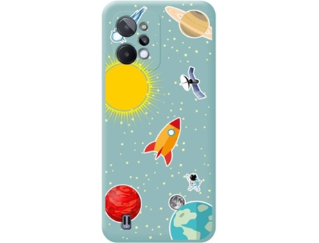 Carcasa para Realme C31 TUMUNDOSMARTPHONE Silicona Líquida Dibujos Azul