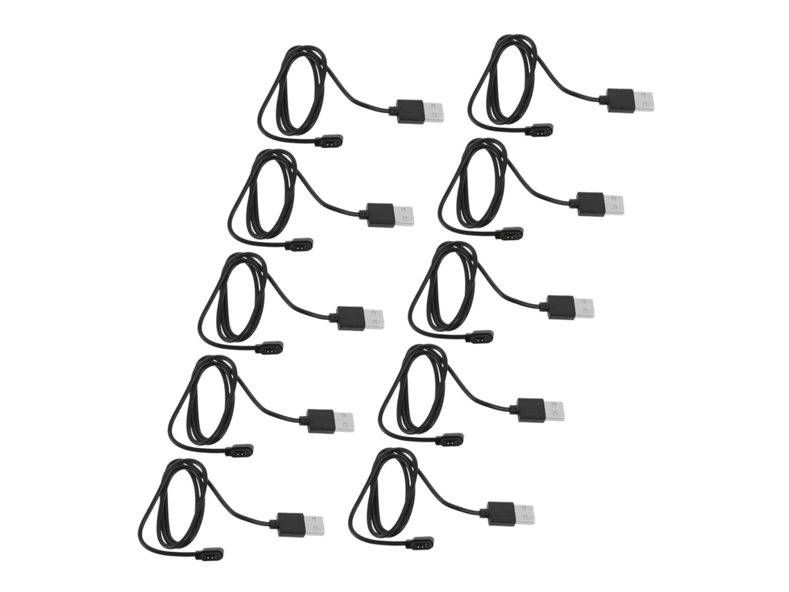 Cable De Carga Usb Magnético De 10 Piezas Para Relojes Inteligentes Con Transferencia De Datos Rápida.