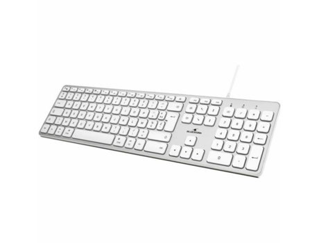 Teclado BLUESTORK 65954 (Bluetooth - Francés - Blanco)