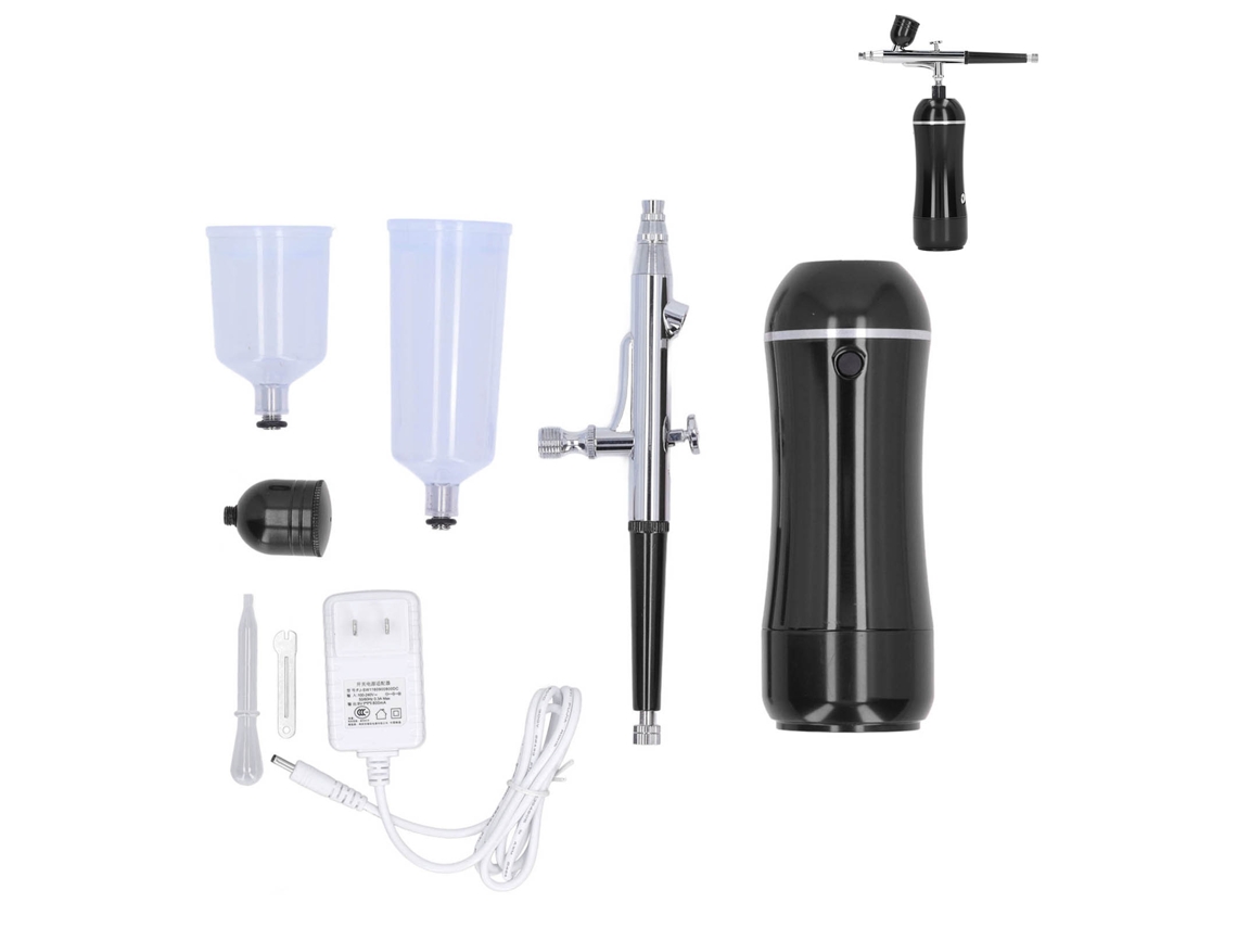 Kit De Aerógrafo Automático Portátil Recargable Mini Aerógrafo Inalámbrico Manejo Manual 100‑240v