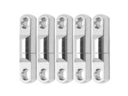 5 Conectores Giratorios De Acero Inoxidable De 360° Con Rodamiento Para Anzuelo De Pesca N.° 6