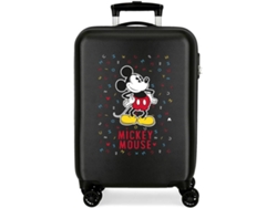 Maleta de Cabina DISNEY Mickey Letras 55cm Rígida Negra