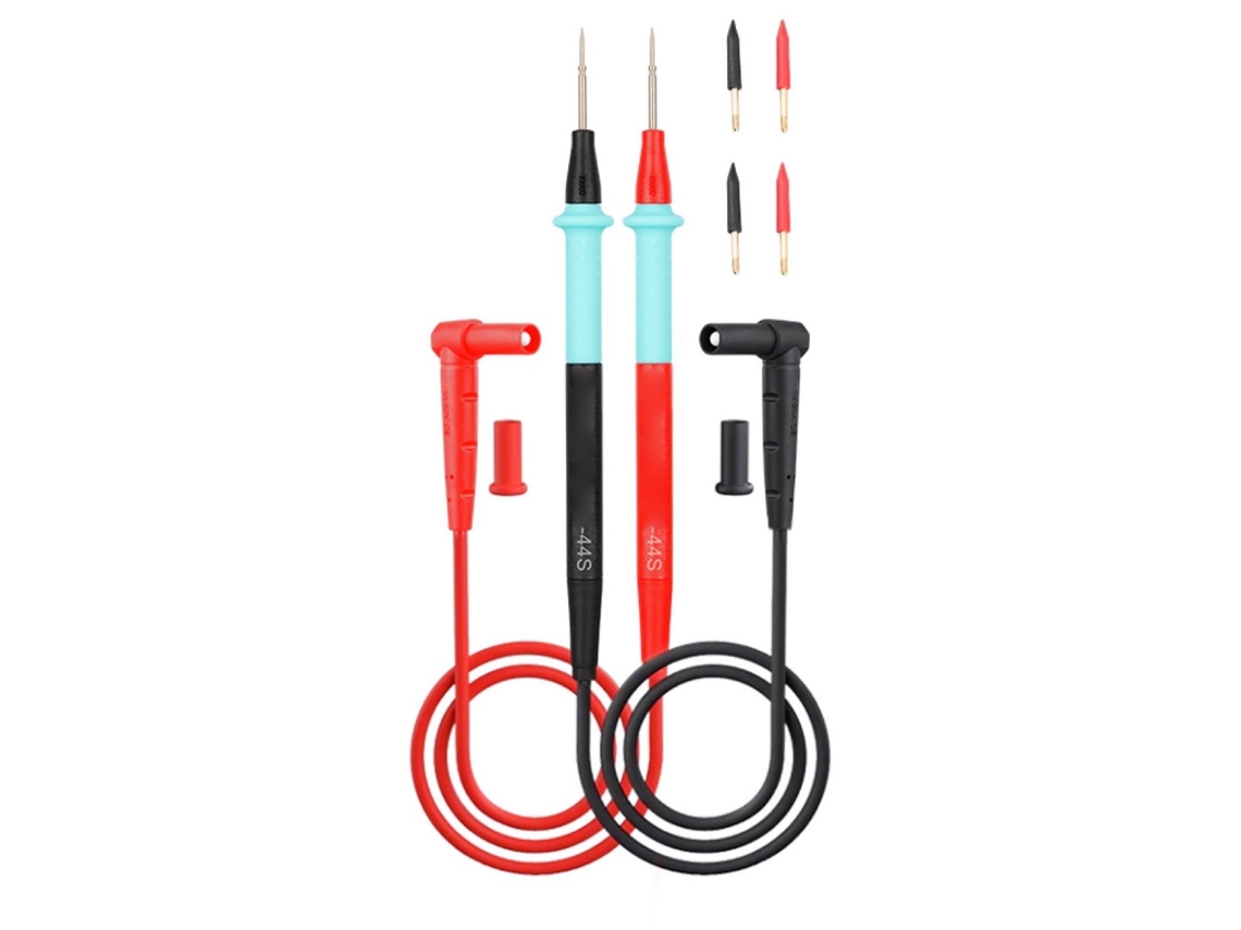 Kit De Sondas Para Multímetro Digital Con Puntas Finas, Cable Aislado De Silicona De 20 A Y 100 Cm Para Pruebas Eléctricas.