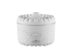 Humidificador de aire eléctrico USB MDUG con forma de medusa, aromaterapia y luz volcánica (blanco)