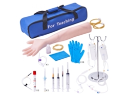 Kit de entrenamiento de venopunción con brazo de simulación y accesorios médicos Tekmaquinas