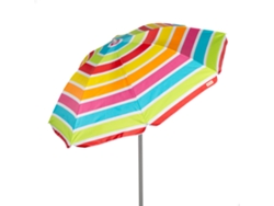 Aktive Sombrilla Playa 8 Varillas 160 Cm Rayas Colores