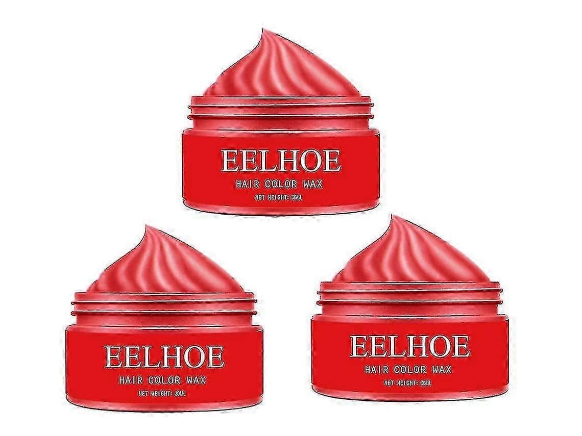 1pcsred—granny Gray Colorful Hair Wax Hair Mud Long-lasting Styling Natural Fluffy Color Disposable D