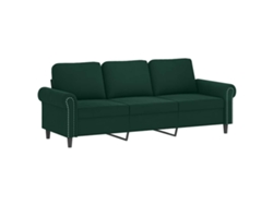 Juego De Sofás Con Cojines 2 Piezas Terciopelo Verde Oscuro