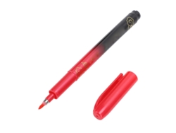 Bolígrafo caligráfico para principiantes con punta suave, tinta resistente a la decoloración, rojo medio, portátil