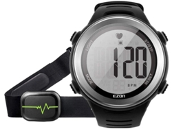 Reloj deportivo Yizhood para hombre y mujer con alarma de frecuencia cardíaca y cronómetro para Android e iOS, color negro.