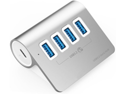 Concentrador De Datos Usb 3.0 De 4 Puertos, 2 Divisores Eficientes, 10