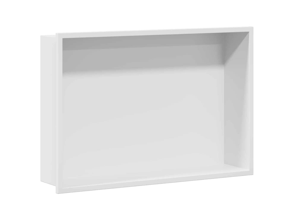 Nichos de ducha de acero inoxidable blanco MAISON EXCLUSIVE 45x30x9,5 cm