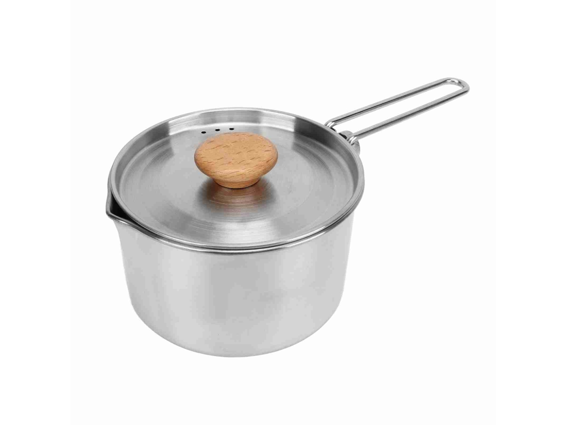 Panel Portátil De Acero Inoxidable 304 Para Camping Con Asa Plegable, Ideal Para Picnics Y Senderismo (1 Litro).
