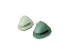 Manopla para Horno IBILI Verde Silicona 8,5 cm (2 Unidades)