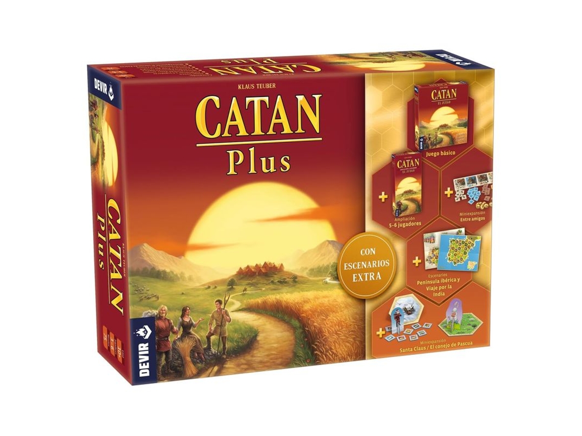 Catan Plus Edición 2023 Juego de mesa con escenarios adicionales CB/41934 Devir