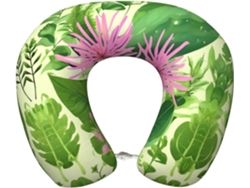 Almohada Viaje Espuma Viscoelástica Poliéster, Felpa Fácil Soporte, Ajustable Plegable: