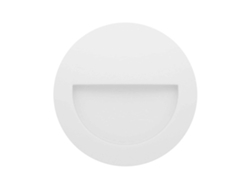 Aplique de pared LED empotrable Mis R 3W redondo con interruptor IP65 2700k/3200k/4000k blanco Beneito Faure