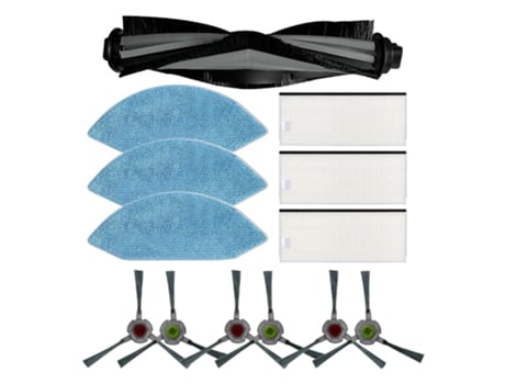 Cepillo Lateral de filtro Hepa para aspiradora Ecovacs Deebot Ozmo U2/ Dgn22, cepillo de rodillo principal, paño de mopa, Kits de fregonas