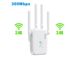 Repetidor Wi-Fi inalámbrico Mdugwhite de 300 Mbps y doble banda de 2,4 GHz