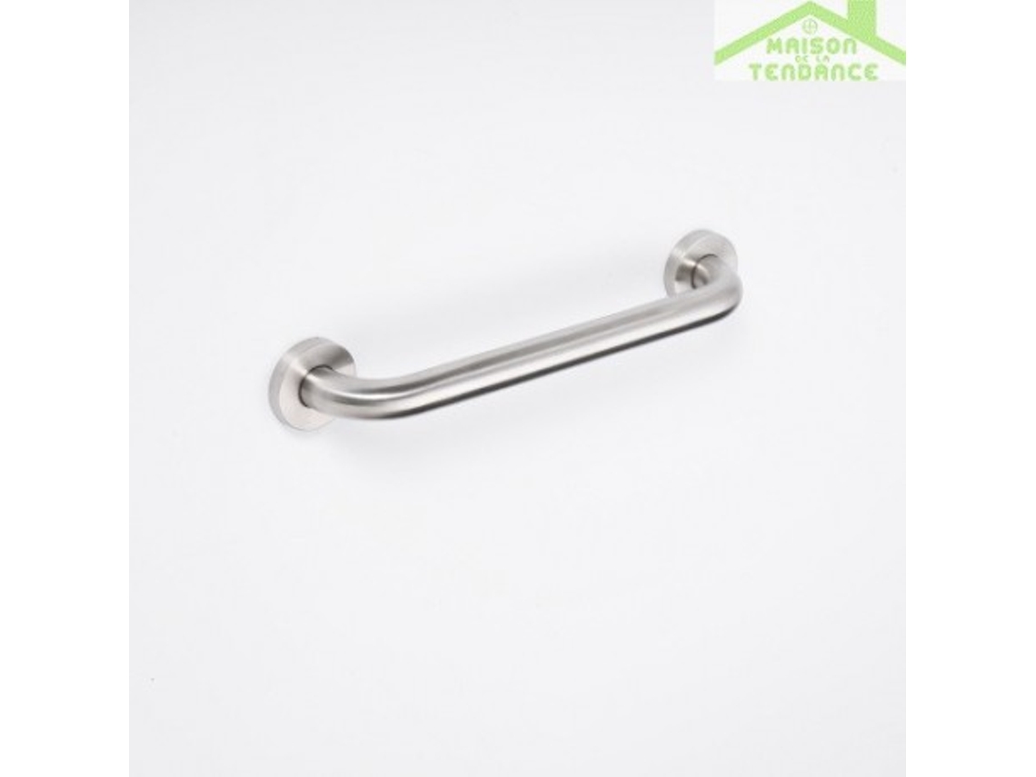 HELP: Barra de agarre de 200 mm, acero inoxidable, cepillada, con cubierta