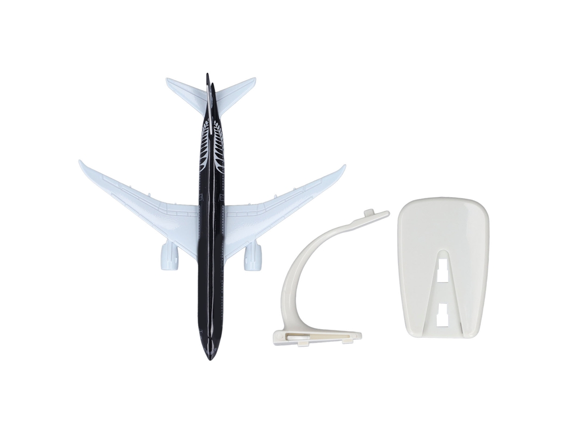 Dan26-modelo De Avión Coleccionable De Aleación Simulado Pequeño Portátil Exquisito Blanco Y Negro