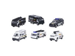 Set De Coches Swat 1:64 De Metal Fundido, Juguetes Educativos Portátiles Para Niños, Modelos De Vehículos Policiales
