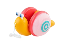 Caracol de juguete para bebés 2026 con luz y sonido, material ABS duradero, para niños de 1 a 3 años, color naranja.
