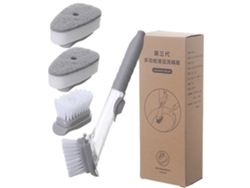 Cepillo automático para añadir líquidos, cepillo de cocina suave, utensilios de cocina para ollas y sartenes, 1 mango, 2 piezas