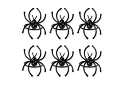 2026-conjunto De Anillos Para Servilletas Decorativos De Halloween, Araña Negra, 6 Piezas