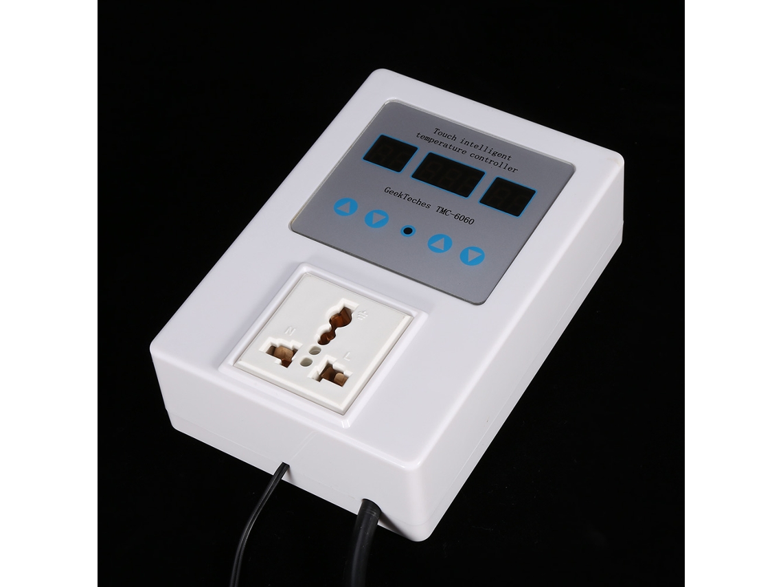 Controlador de temperatura digital LED con sonda impermeable