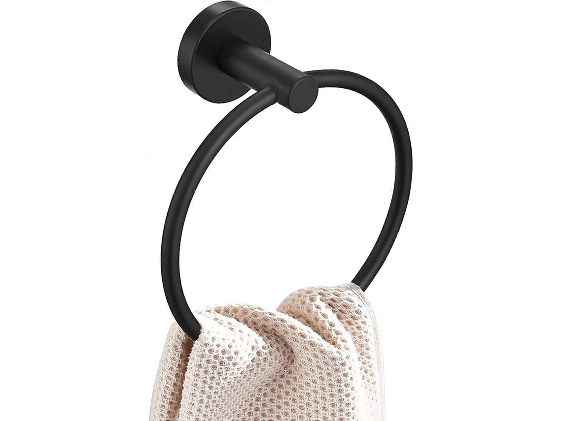 Rebe-portarrollo De Baño Redondo De Acero Inoxidable 304 Con Terminado Mate Giratorio 180° Base Sólida Para Espacios Pequeños