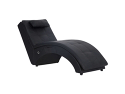 Maison Exclusive - Diván De Masaje Con Almohada De Cuero Sintético Marrón