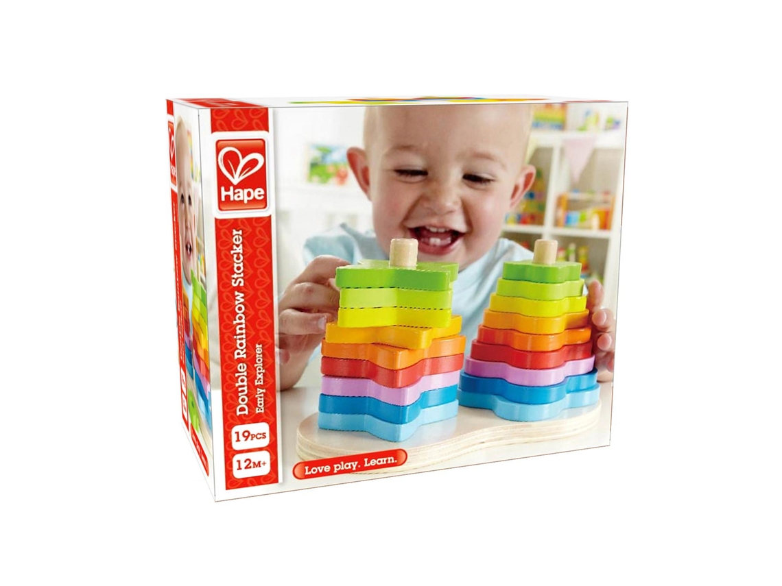 Juguete apilador doble Rainbow