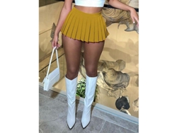 2026-falda Plisada Mini De Alta Elasticidad Haoyuan Para Mujer Moda 2023 Verano Y2k Outfit Sexy Club A-line Talla Slim