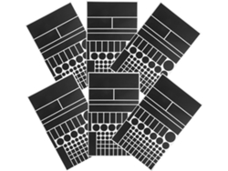 Juego de 6 pegatinas autoadhesivas negras para reducir la intensidad de la luz LED en dispositivos El Gokoco