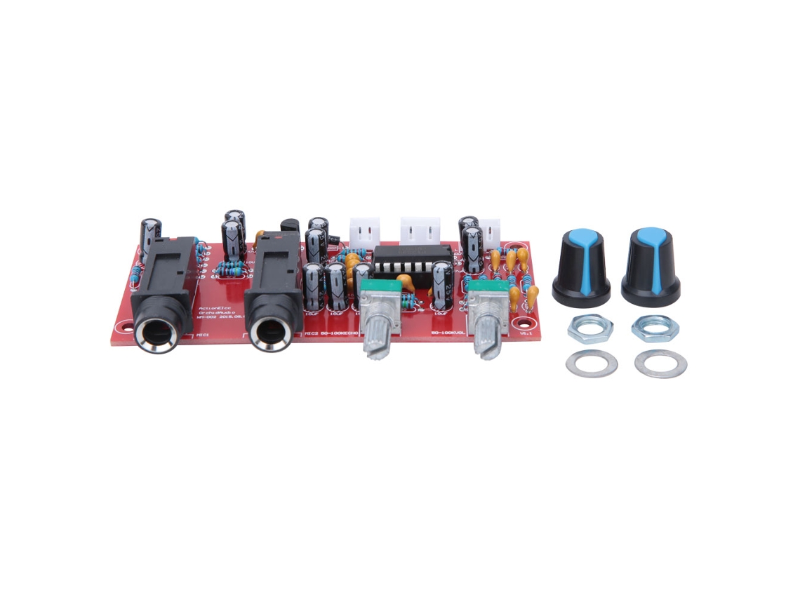 Amplificador de placa de reverberación Veloriskku PT2399 para micrófono de karaoke DC12V-24V - Componente eléctrico