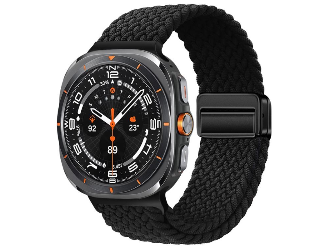 Correa de nailon ultratrenzado para Samsung Galaxy Watch con hebilla magnética CSYY (47 mm)