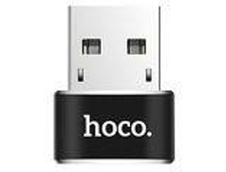 Adaptador HOCO Otg USB Negro (Type C)