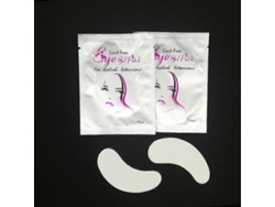 100 pares de tiras adhesivas de papel para extensiones de pestañas, ideales para aplicar en el contorno de ojos. Hengjian
