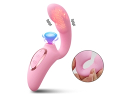 Vibrador De Succin Del Cltoris Con Calefaccin De 15 Modos Para Mujeres (rosa)