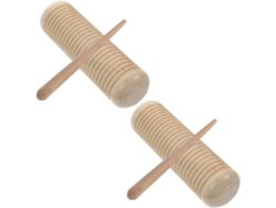 2 Juegos De Instrumentos De Percusión De Madera Tipo Güiro Para El Desarrollo Musical Y La Coordi...