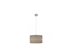 Lámpara colgante Alexandra 1xe27 níquel/madera gris Regx30x30 cm Fabrilamp