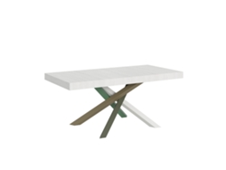 Mesa Extensible 200/304x90 Cm Volantis Blanco Fresno Patas Multicolor 4/a Itamoby