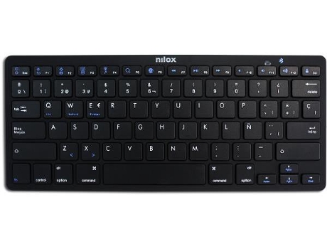 Teclado NILOX (Bluetooth - Español - Negro)