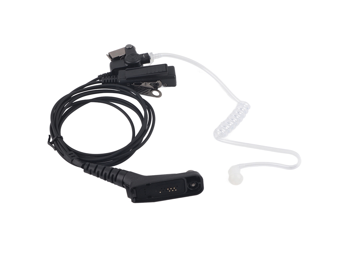 Auriculares con micrófono de garganta y botón PTT