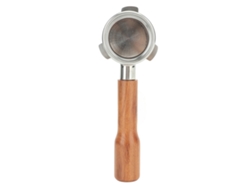 Portafiltro Sin Fondo De 54 Mm Con 3 Asas, De Madera Maciza Y Acero Inoxidable, Para Breville Serie 8 C1