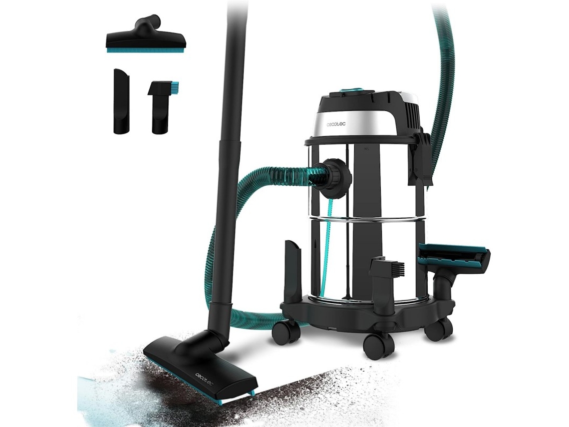 Cecotec Aspirador De Sólidos Y Líquidos De 16 L Conga Rockstar Wet &amp; Dry Steel. 1200 W, 20 Kpa