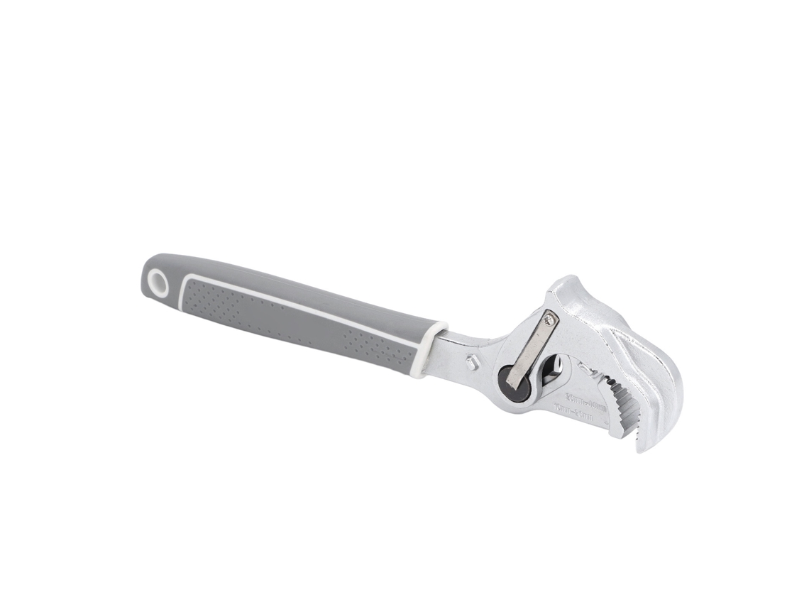 Llave De Tubo Autoajustable 12 Pulgadas Con Liberación Rápida, Cabeza Giratoria 180 Grados Y Ajuste De Una Mano Para Fontanería