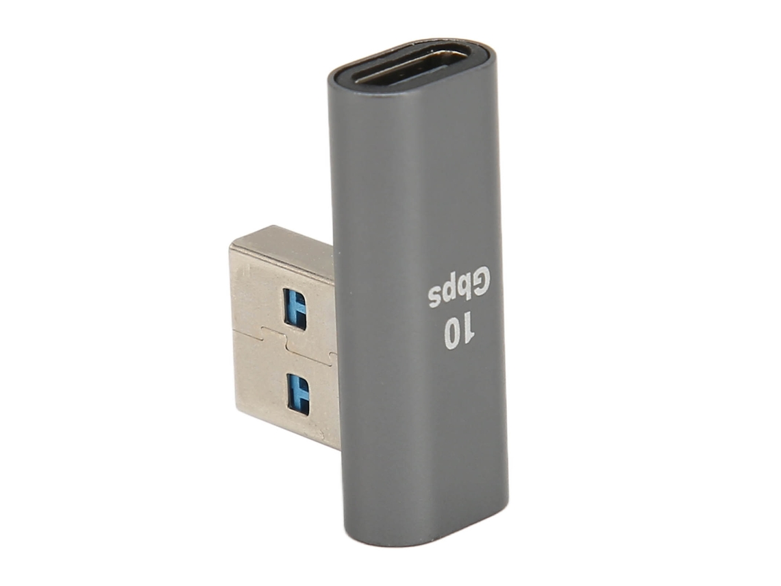 Adaptador Usb 3.0 Macho A Usb C Hembra En Ángulo De 90 Grados Para Portátil, Teléfono Móvil, Pc