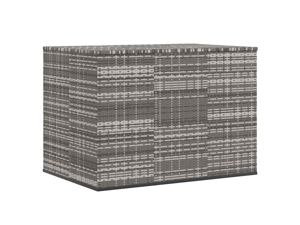 Caja de cojines de jardín 145x100x103 cm Mimbre con patas grises MAISON EXCLUSIVE